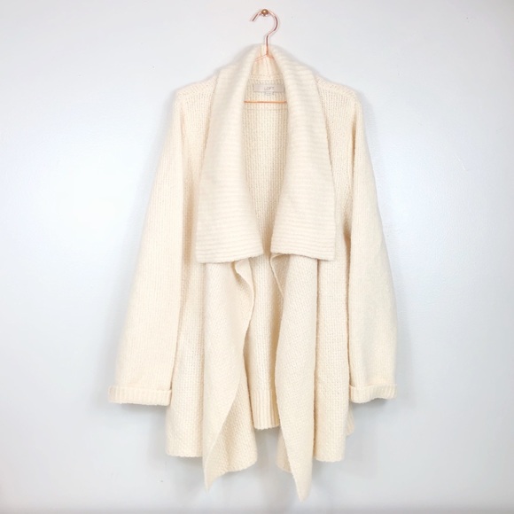 LOFT Sweaters - LOFT Oversized Draped Alpaca Blend Cardigan
